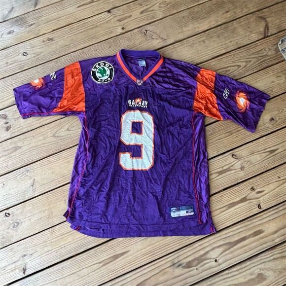 Vintage‎ 1995 Reebok Frankfurt Galaxy NFL Jersey Purple XL Unisex - Picture 1 of 6